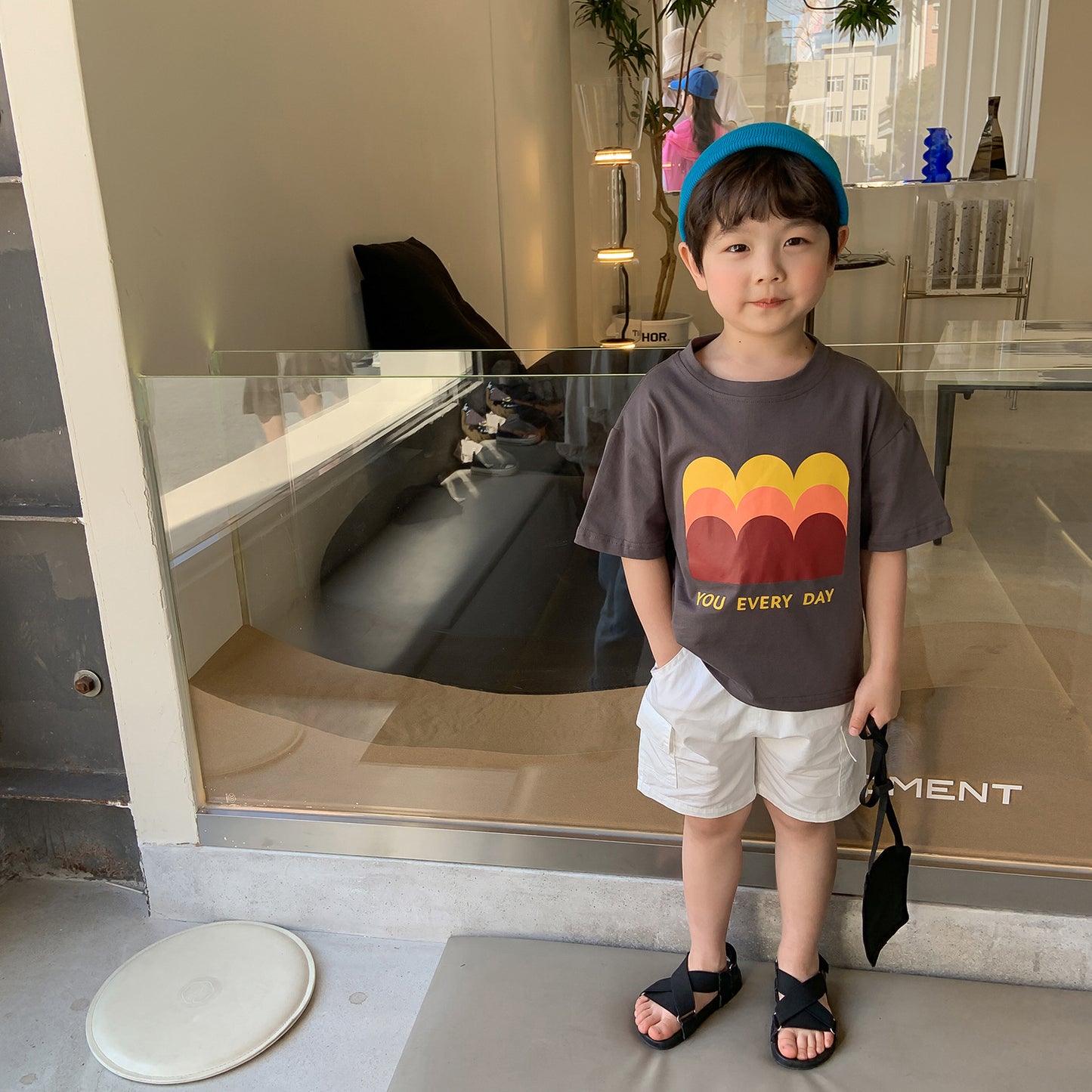 CA23072724男童短袖t恤-卡通印花半袖上衣
