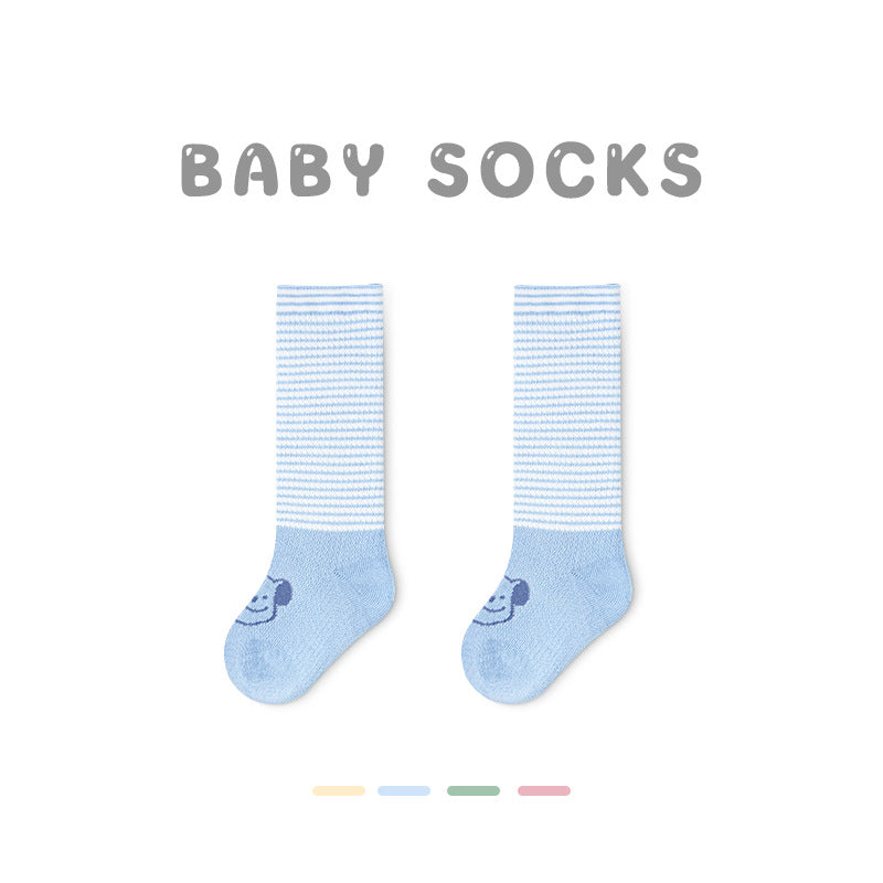 Z24032304寶寶襪子春夏網眼草莓中筒襪無骨精梳棉花邊寶寶襪子G365(2雙起批)