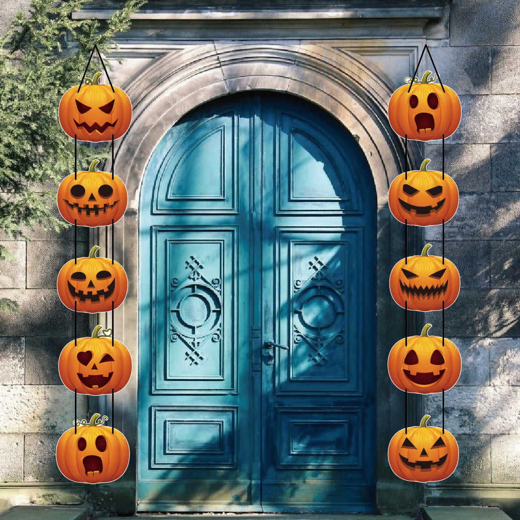 Z24081805萬聖節 派對裝飾 南瓜裝飾掛飾 門掛 萬聖節門前佈置用品