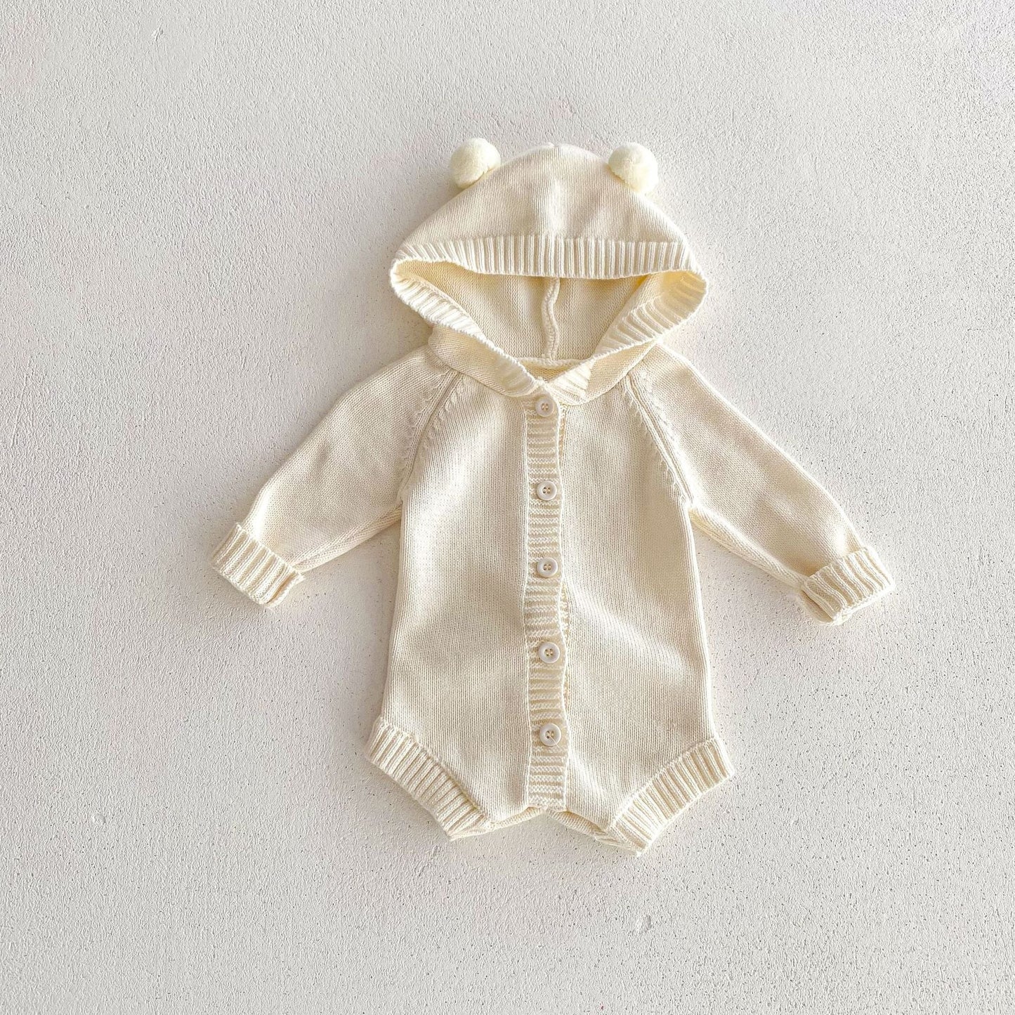 G24110618韓版嬰幼兒寶寶ins秋季新款針織連帽哈衣2024寶寶秋季毛衣款爬衣