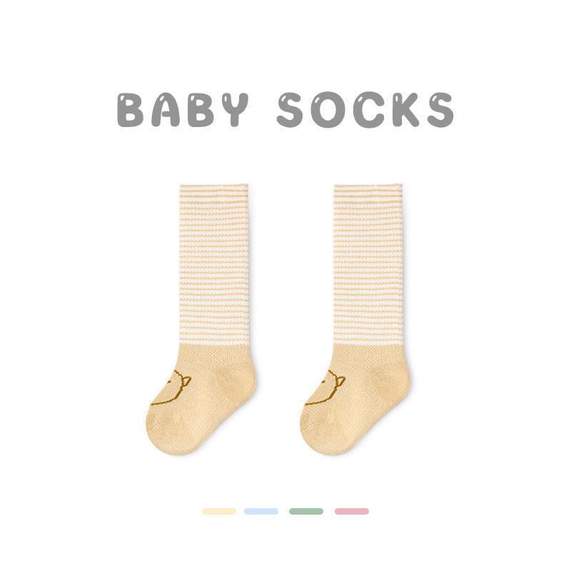 Z24032304寶寶襪子春夏網眼草莓中筒襪無骨精梳棉花邊寶寶襪子G365(2雙起批)