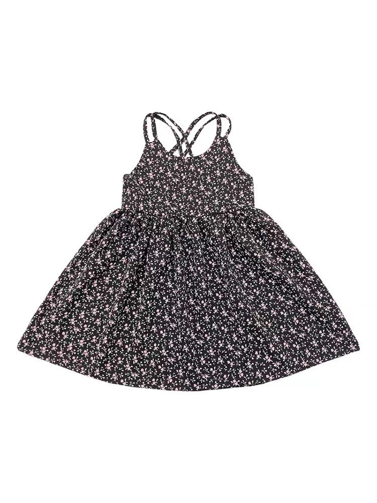 23053002女童夏裝網紅碎花連衣裙