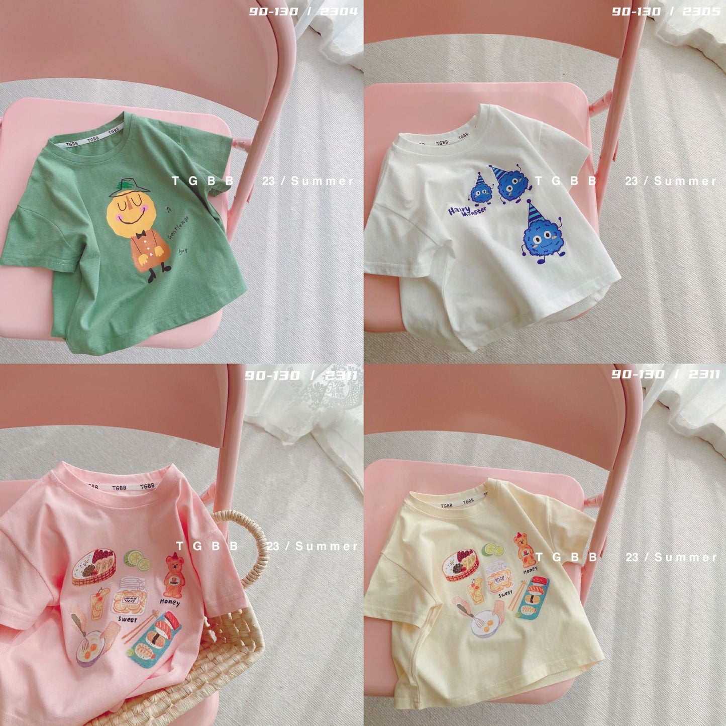 CA23072714春夏裝兒童短袖T恤男女童純棉韓版童裝卡通印花童裝批發服裝