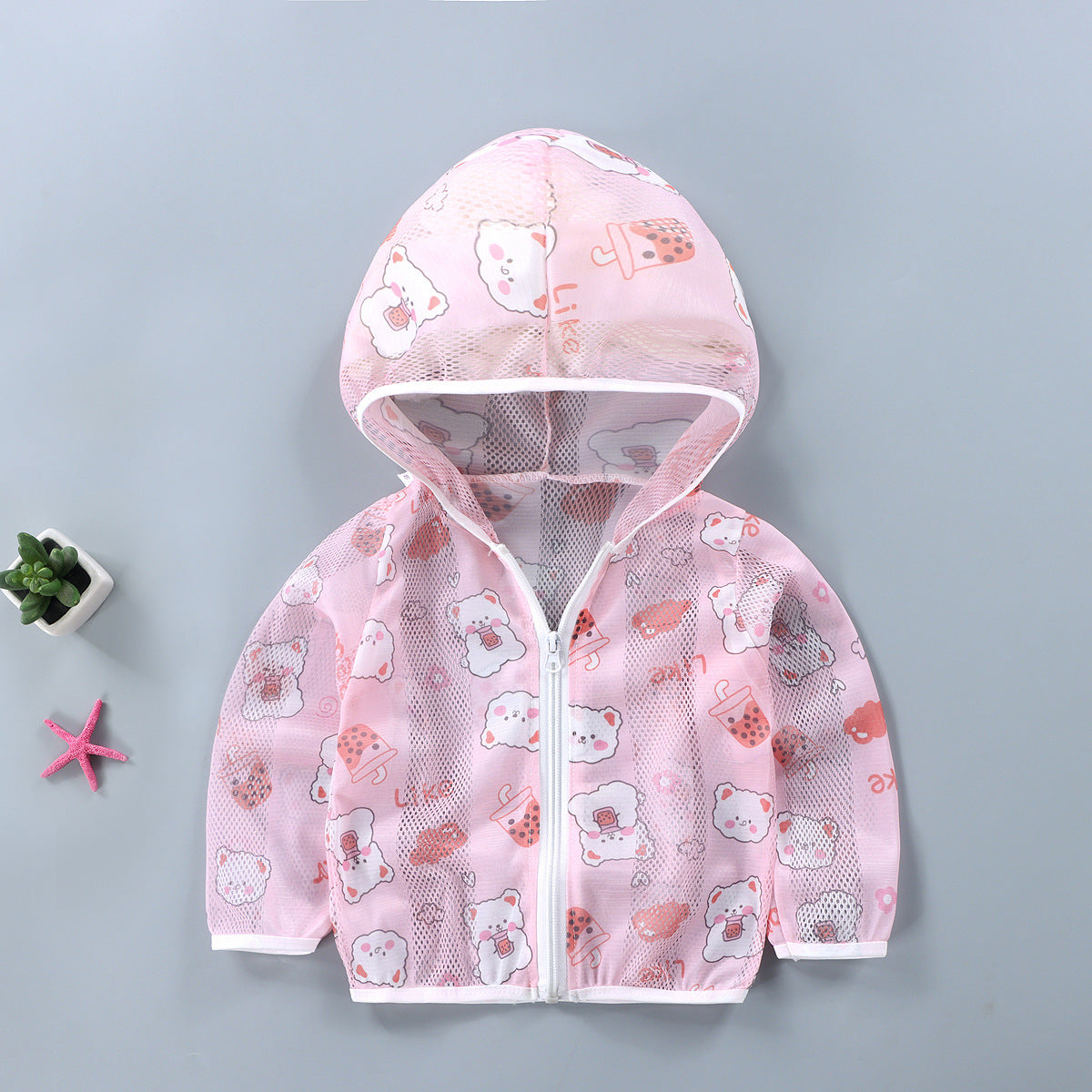 Z25022319冰絲薄款兒童防曬衣透氣防曬男童女童防曬服夏日防曬衫