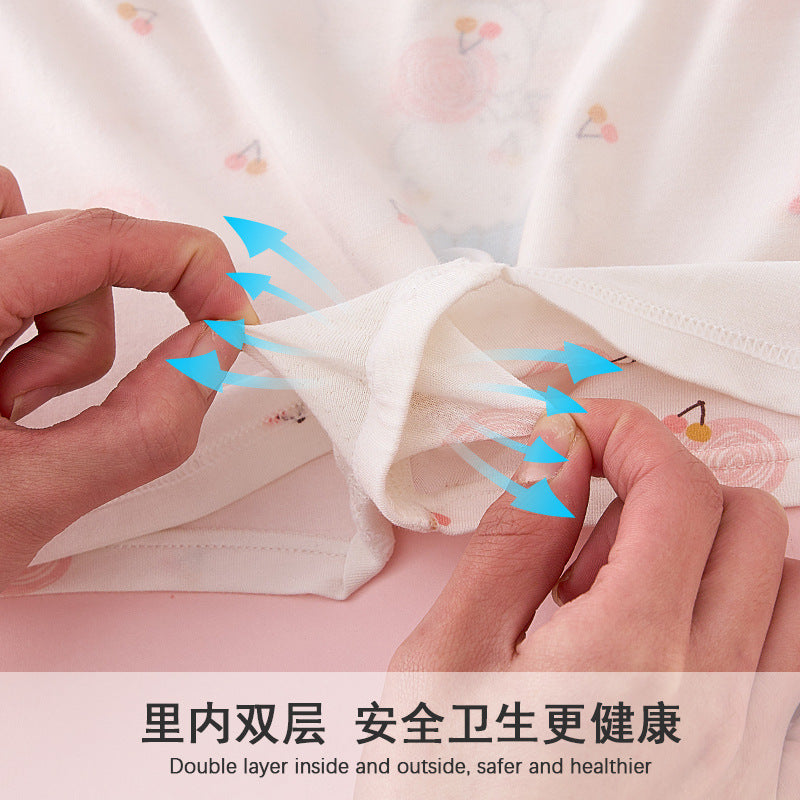 Z25040120女童莫代爾平角內褲兒童四角女寶寶短褲中大童小女孩冰絲夏季薄款