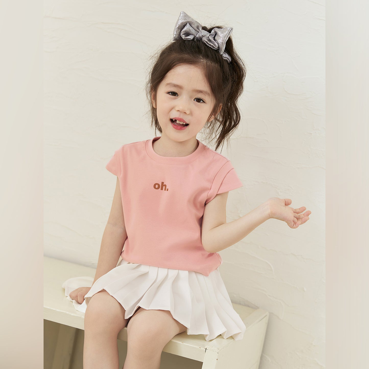 CA25052119童裝寶寶短袖T恤女百搭2025夏季新嬰兒童時髦打底顯瘦百搭上衣潮