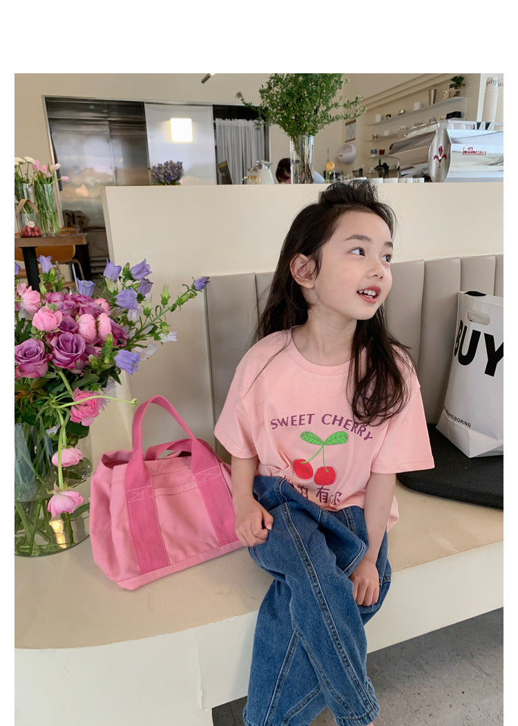 CA24042814童裝新款兒童純棉短袖T恤男童夏季上衣寶寶卡通印花半袖薄衣