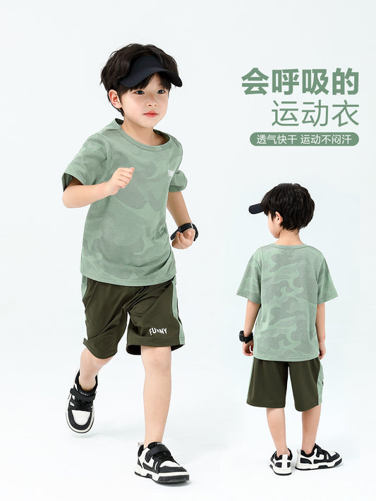 Z24060101新款兒童運動夏季男童衣服