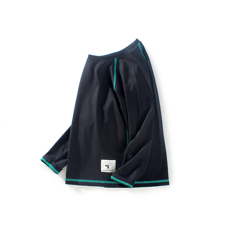 FI25101417秋季韓版童裝新款兒童長袖t恤中大童純棉上衣男童打底衫