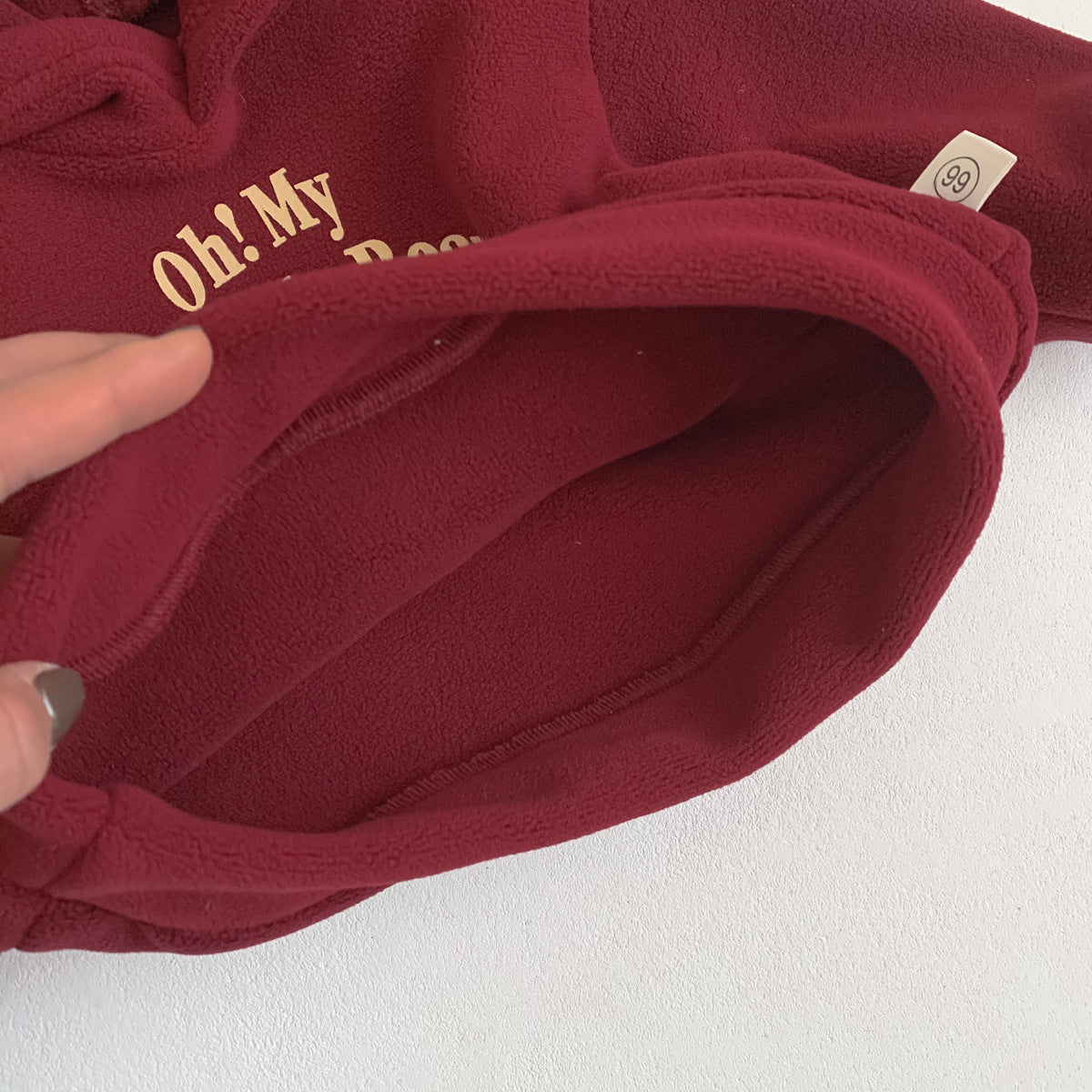 G24110601童裝新款小熊兒童衛衣外套加絨男寶寶衣服冬裝保暖連帽上衣洋氣