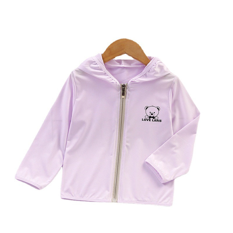 CD25050310兒童防曬衣冰絲洋氣女童衣服夏季輕薄款卡通外套男童女童