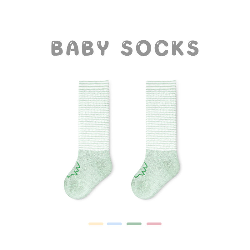 Z24032304寶寶襪子春夏網眼草莓中筒襪無骨精梳棉花邊寶寶襪子G365(2雙起批)