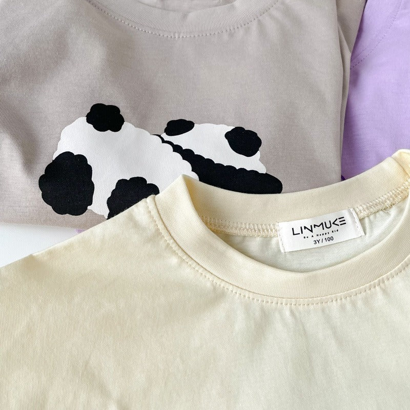 CA23072707兒童爽棉短袖T恤寶寶夏季薄款上衣打底衫男女童卡通印花韓版休閒t