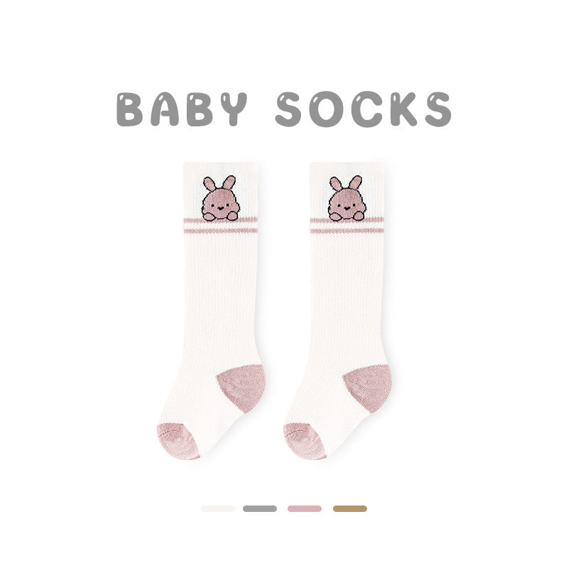 Z24032304寶寶襪子春夏網眼草莓中筒襪無骨精梳棉花邊寶寶襪子G365(2雙起批)