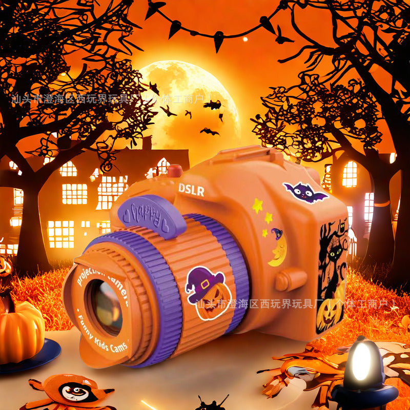 Z24081806萬聖節玩具投影攝影機兒童發光聖誕投影手電筒新年商品抖音