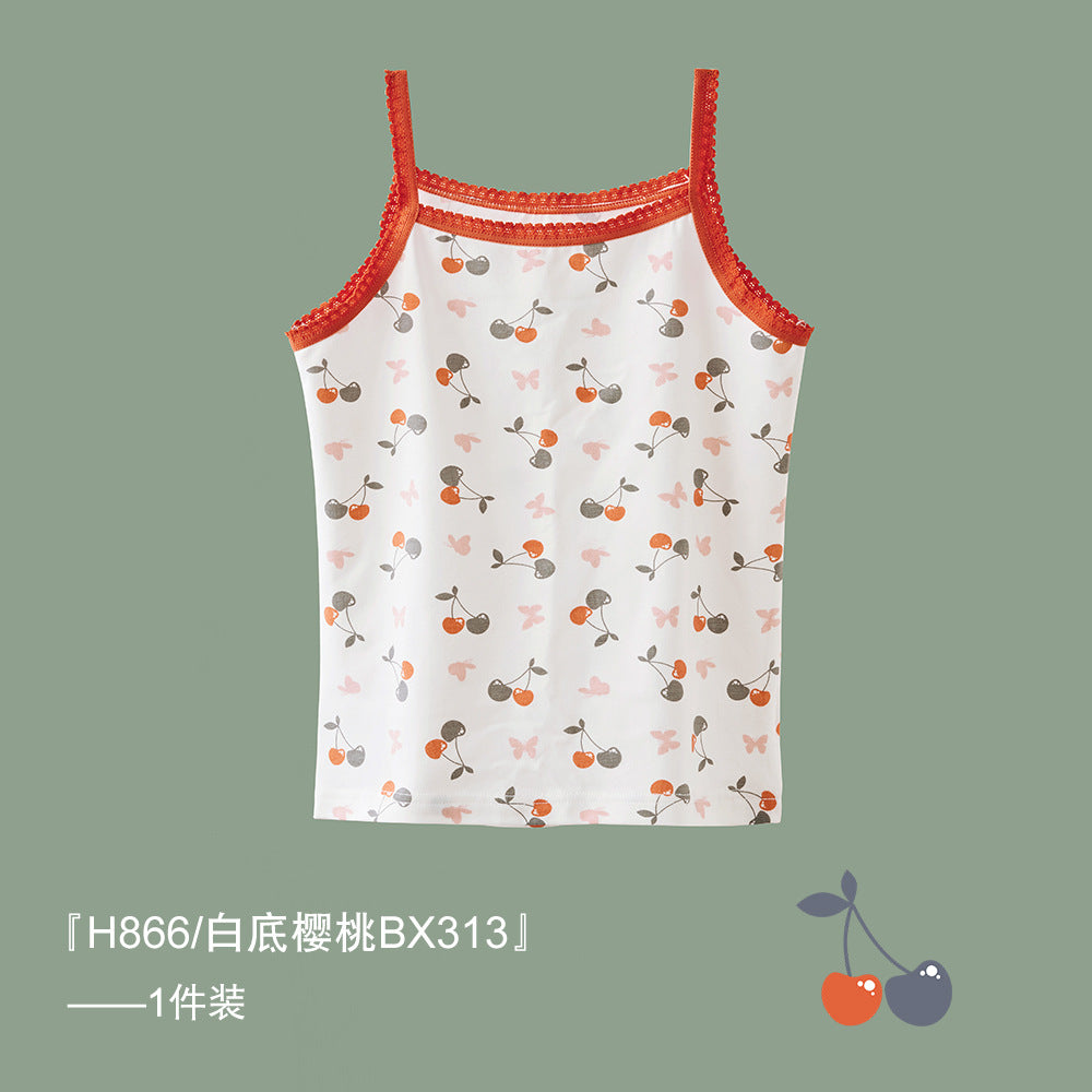 S23071315女童背心-春夏薄款a類純棉韓版女寶寶吊帶衫童裝女孩上衣批發
