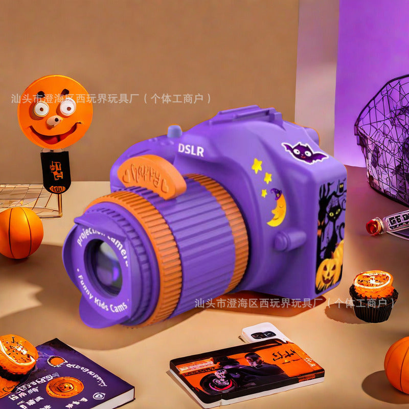 Z24081806萬聖節玩具投影攝影機兒童發光聖誕投影手電筒新年商品抖音