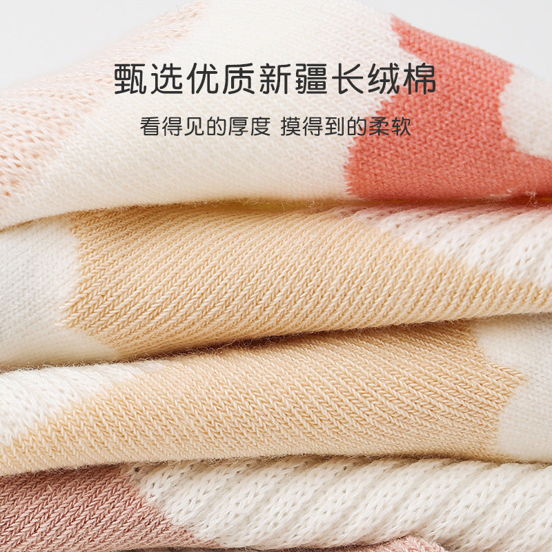 Z24032303春季無骨女寶寶中筒草莓新生兒襪子棉可愛新生兒襪子(5雙起批)