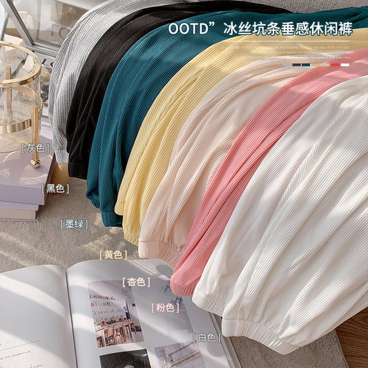 CA25052113女童防蚊褲夏季薄款冰絲褲子兒童洋氣休閒褲女寶寶運動褲