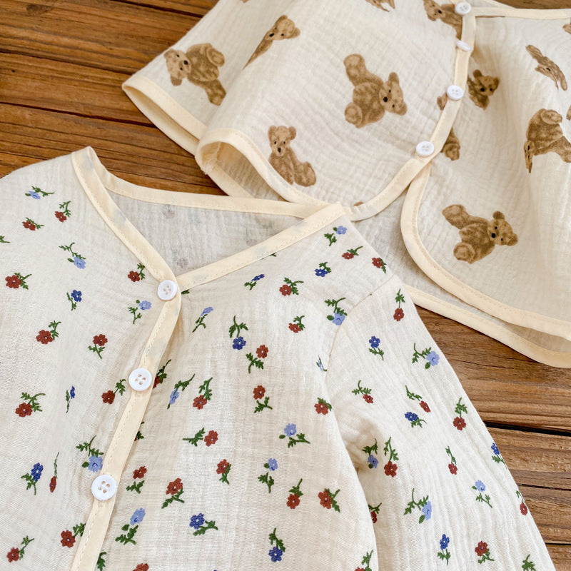 G25051411兒童防曬衣男童女童夏季薄款棉透氣防紫外線2025年嬰兒寶寶空調衫