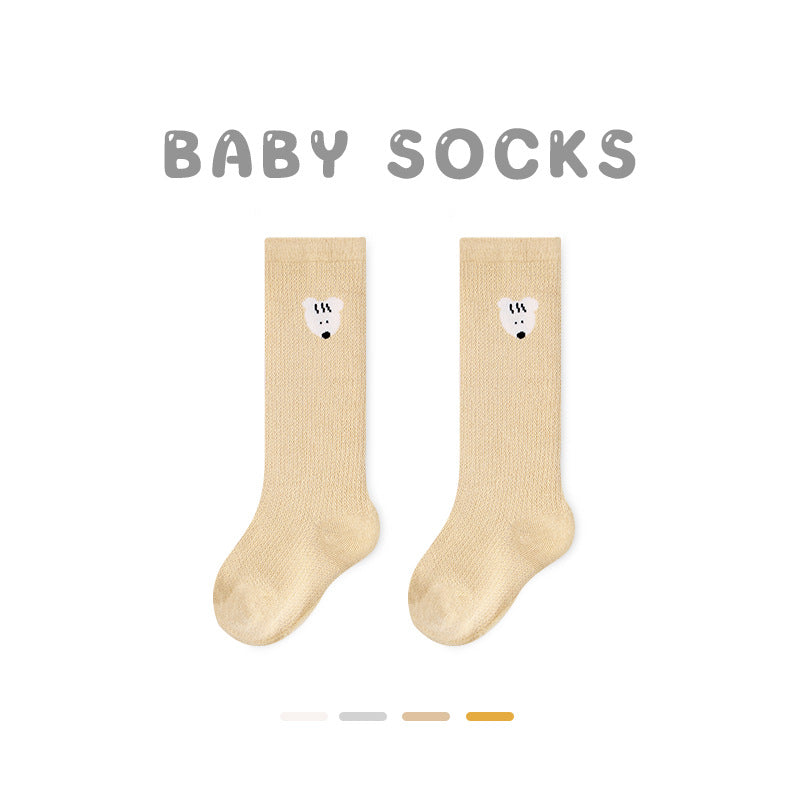 Z24032304寶寶襪子春夏網眼草莓中筒襪無骨精梳棉花邊寶寶襪子G365(2雙起批)