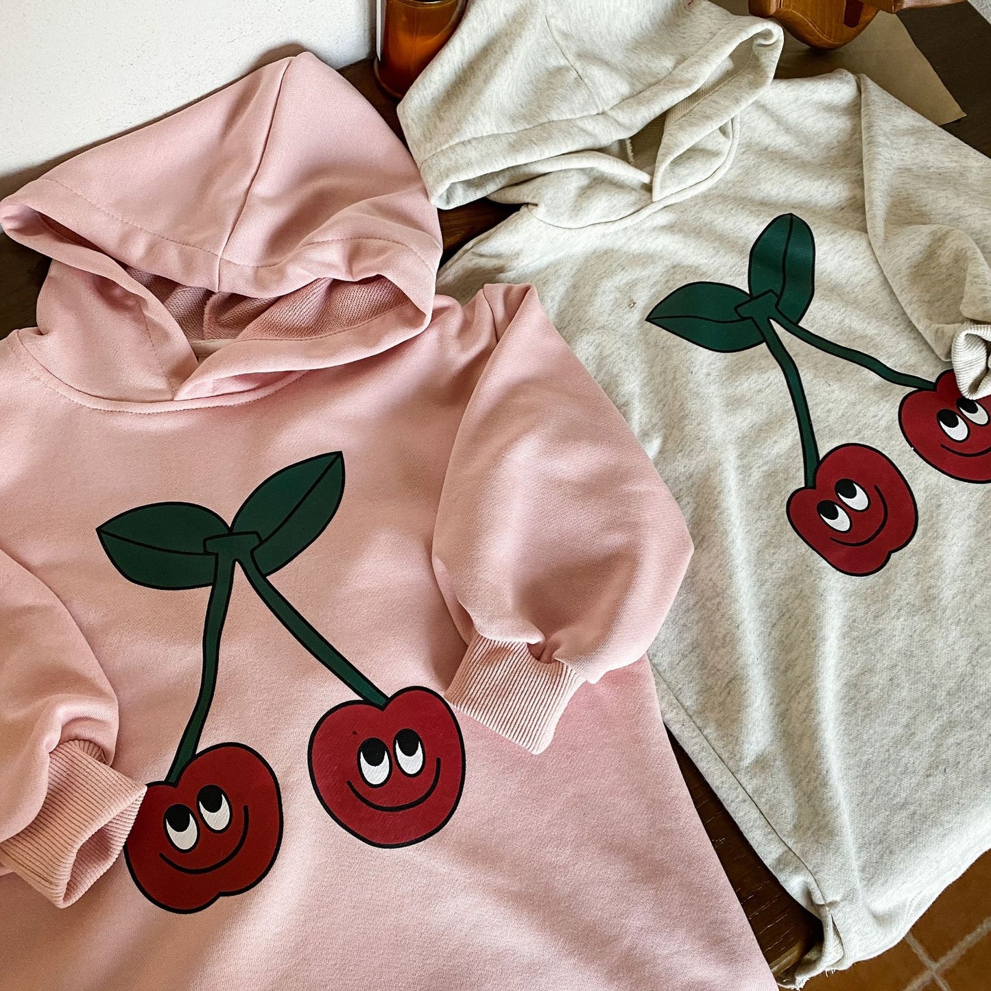 Z25020922女童洋裝2025新款春秋季寬鬆洋氣兒童春裝寶寶長連帽衛衣裙