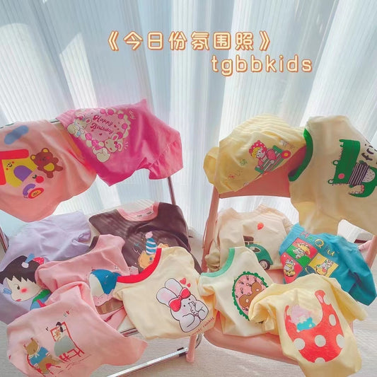 CA23072703童裝夏季新款兒童短袖t 恤寶寶可愛印花男女童上衣