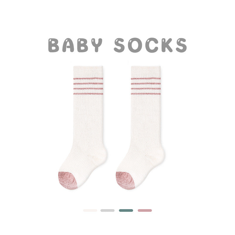 Z24032304寶寶襪子春夏網眼草莓中筒襪無骨精梳棉花邊寶寶襪子G365(2雙起批)