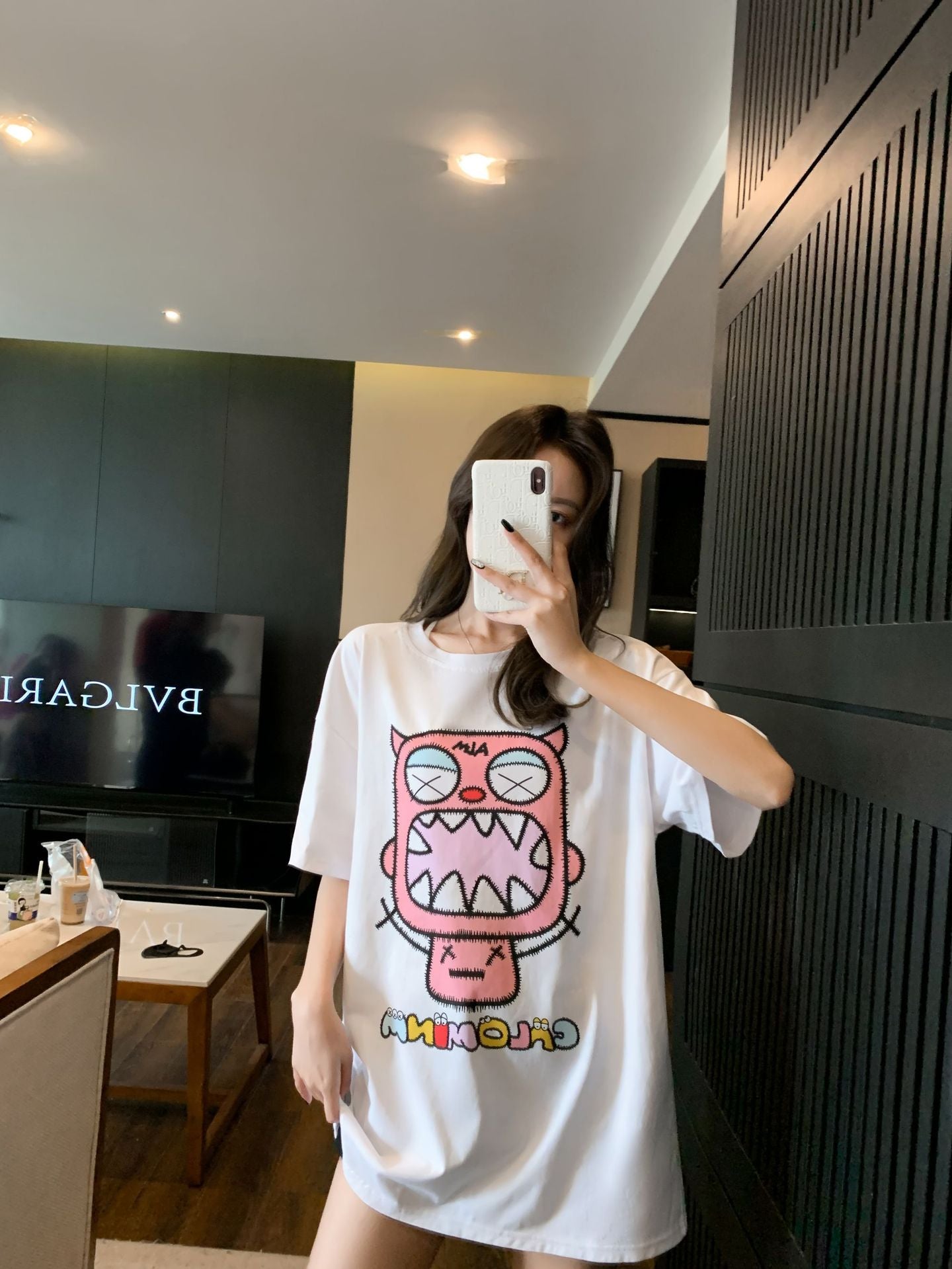 L23070628不一樣的親子裝夏一家三四口短袖T恤洋氣網紅母女-滿月照