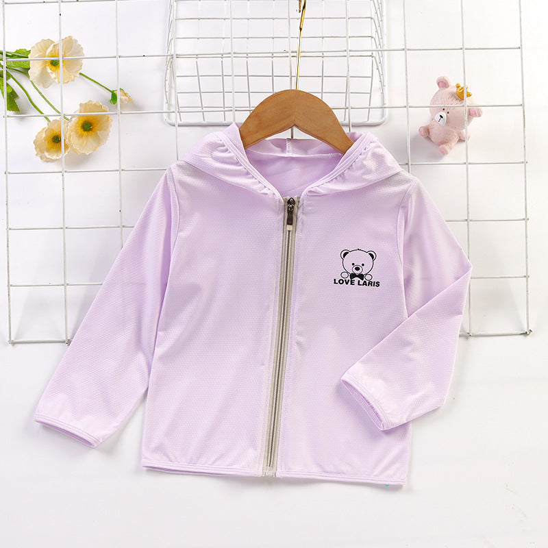 CD25050310兒童防曬衣冰絲洋氣女童衣服夏季輕薄款卡通外套男童女童