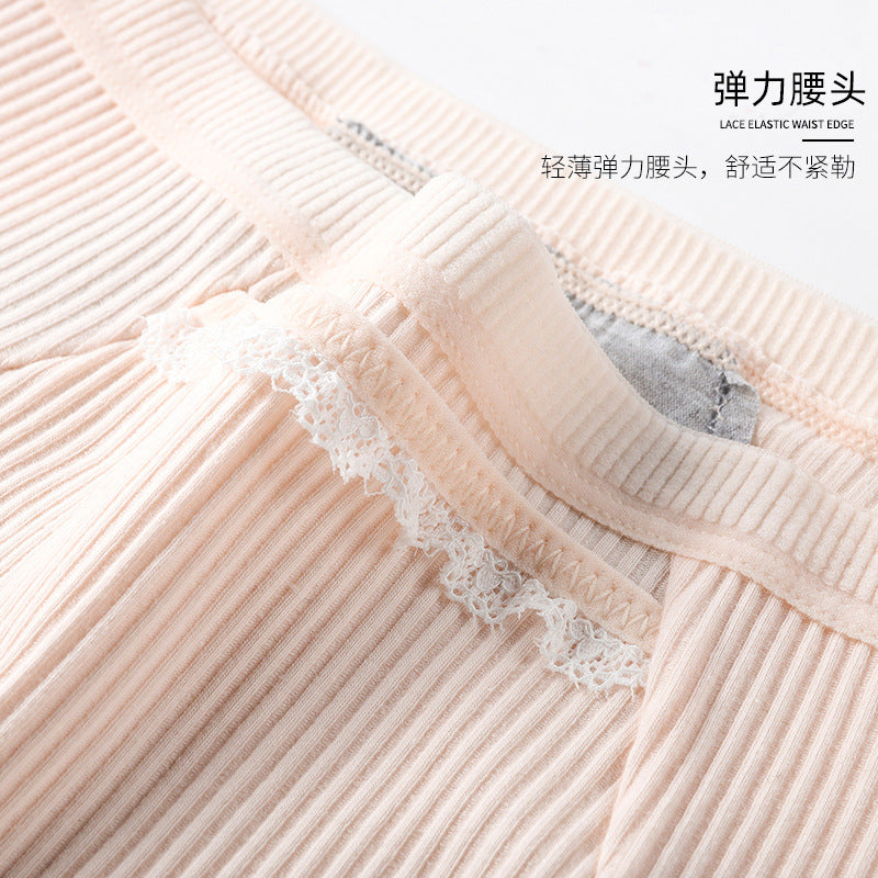 Z24110135純棉口袋生理內褲女外貿中腰大尺碼全棉夜間防漏
