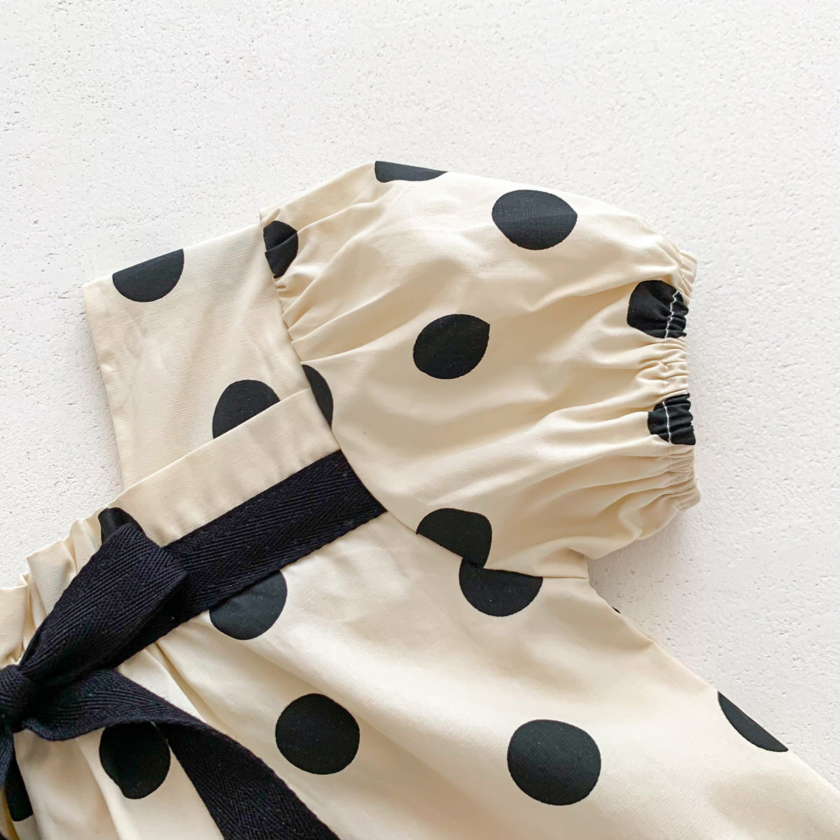 G25051418嬰兒韓版薄款甜美夏裝嬰兒波點女寶寶連身包屁衣嬰幼兒洋氣哈衣服