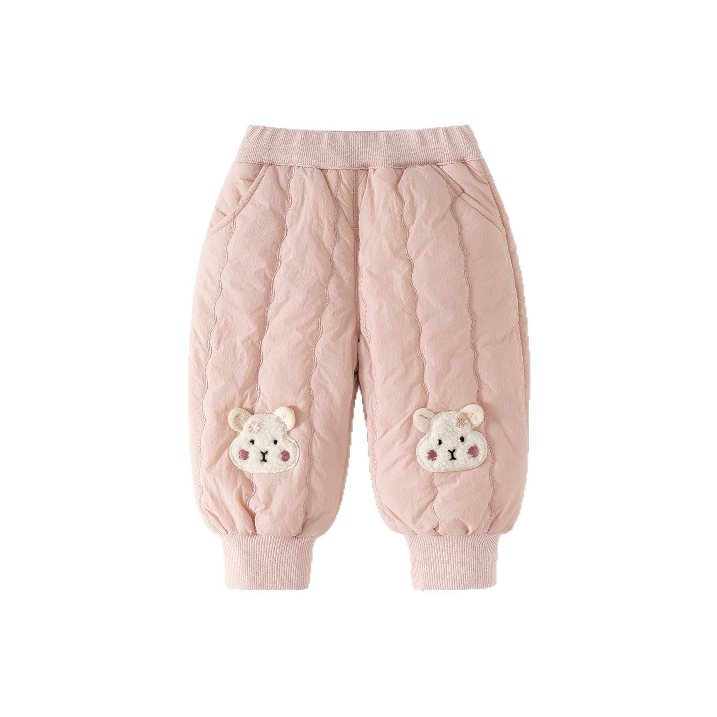 GL25122504女童褲寶寶加絨夾棉運動衛褲冬裝2025新款兒童洋氣保暖棉褲冬季