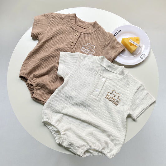 G23051624夏裝 男寶小熊短袖圓領包屁