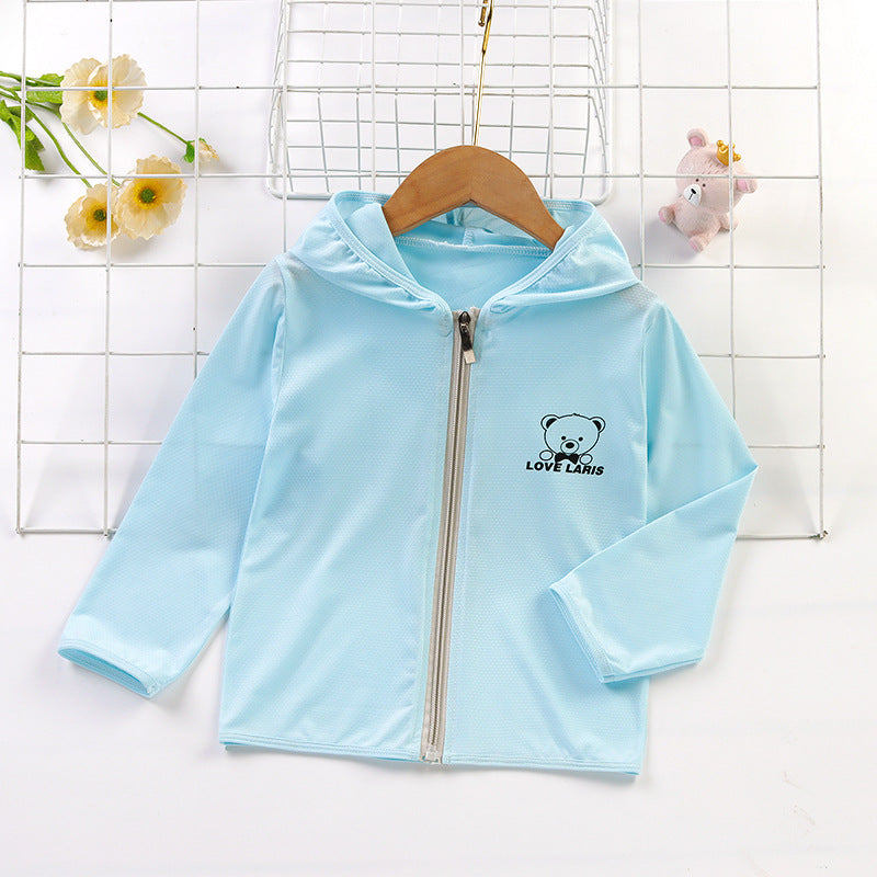 CD25050310兒童防曬衣冰絲洋氣女童衣服夏季輕薄款卡通外套男童女童