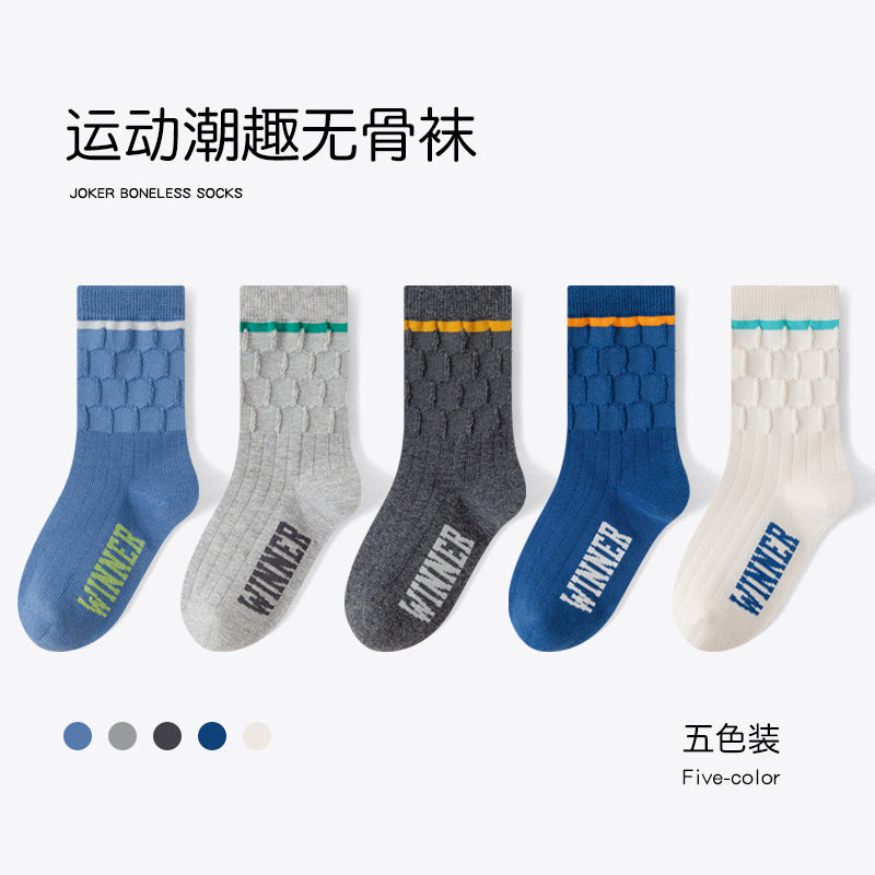 GI25073101兒童襪子卡通糖果色系女童秋冬新中筒襪女孩抗起毛球抗菌學生棉襪