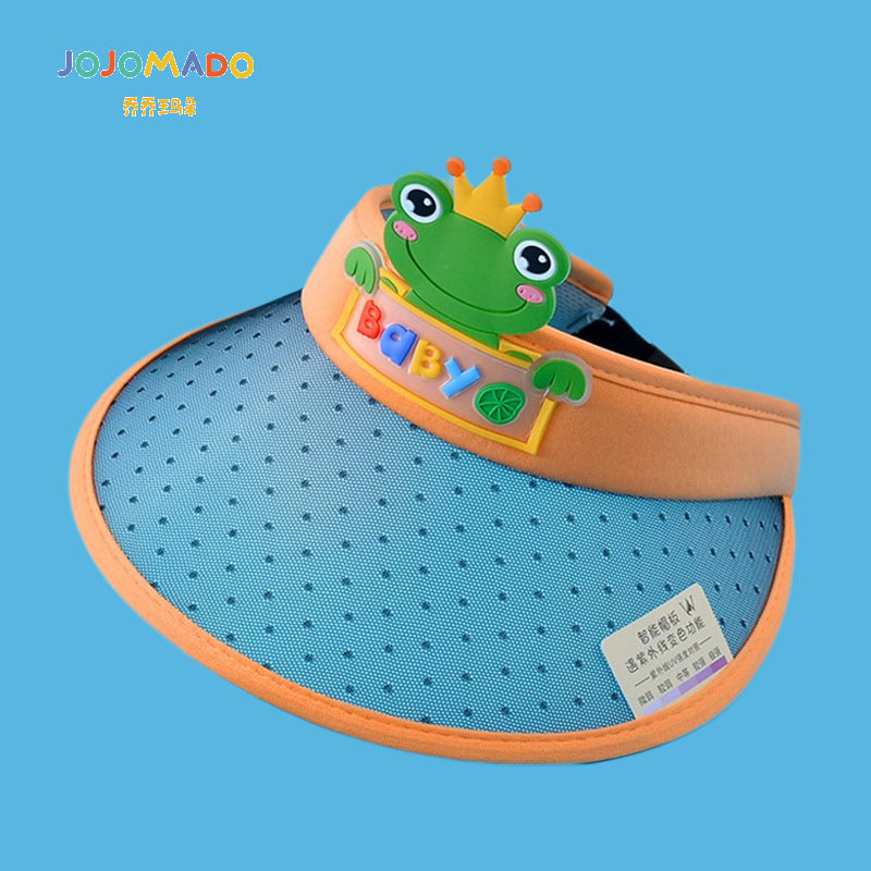 GD24051902兒童防曬帽夏季防暑空頂太陽帽男童女寶大帽簷遮陽帽(9-12天到貨)