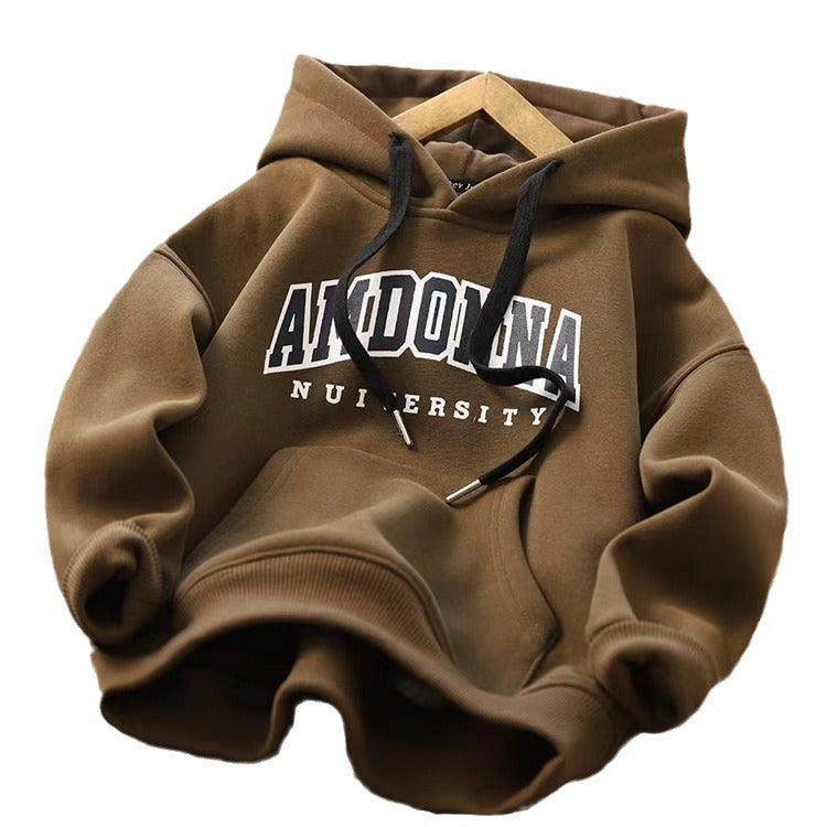 Z25010102新款新款小童加絨衛衣裙子搭配裙子男童衛衣寬鬆休閒酷炫上衣潮