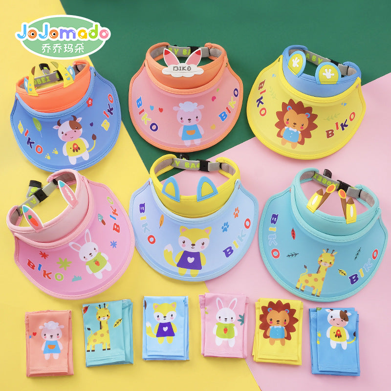 GD24051902兒童防曬帽夏季防暑空頂太陽帽男童女寶大帽簷遮陽帽(9-12天到貨)