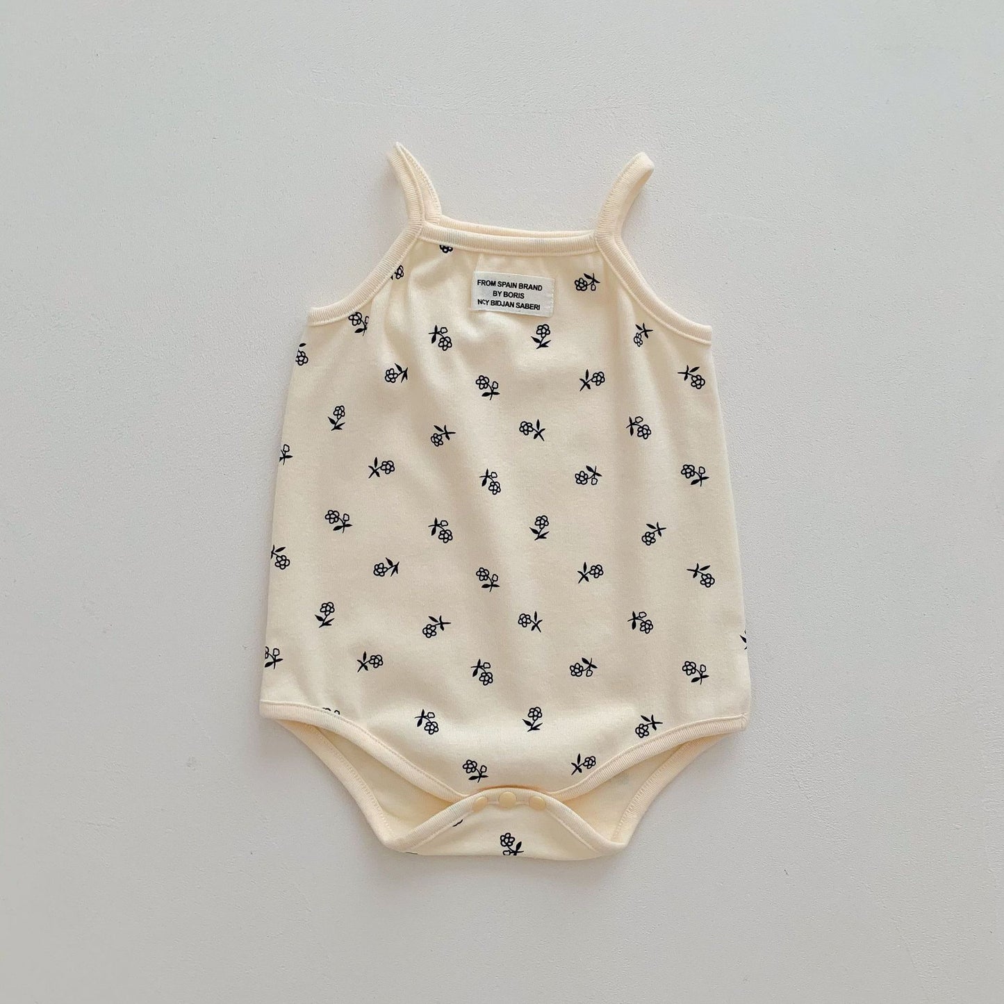 24041401 ins夏季男女嬰兒吊帶包無人機衣三角哈衣爬爬服寶寶小背心無袖連身衣