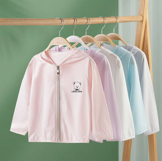 CD25050310兒童防曬衣冰絲洋氣女童衣服夏季輕薄款卡通外套男童女童