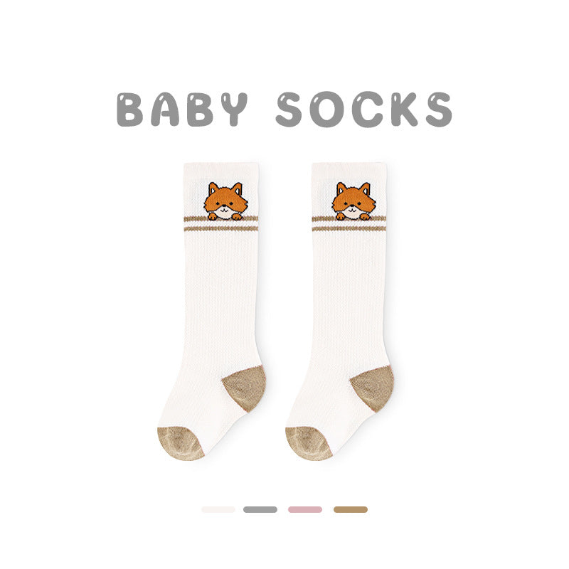 Z24032304寶寶襪子春夏網眼草莓中筒襪無骨精梳棉花邊寶寶襪子G365(2雙起批)