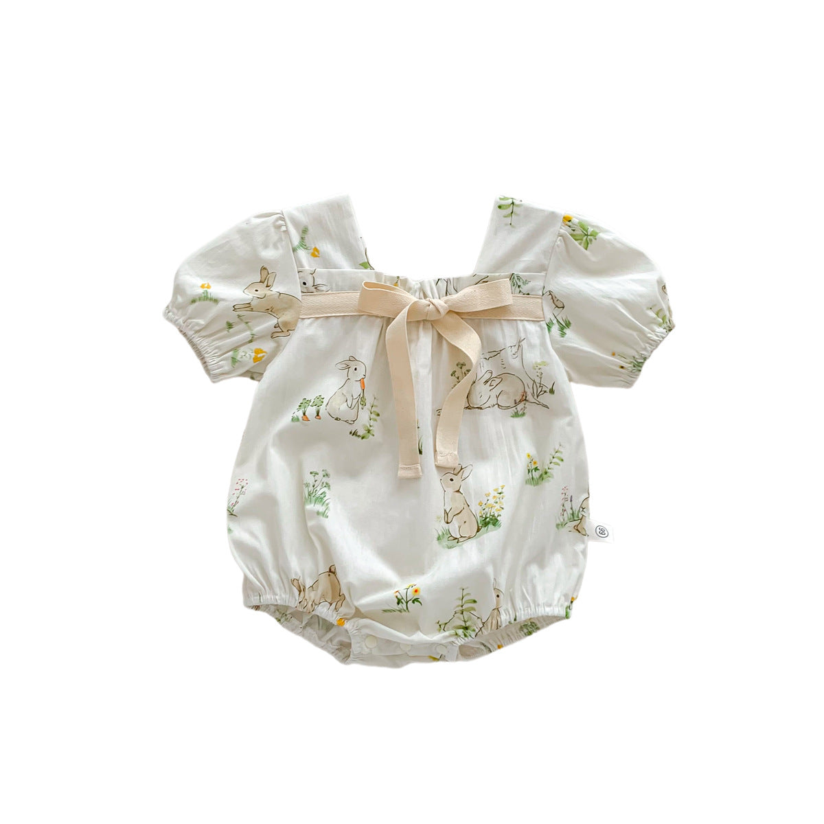 G25051418嬰兒韓版薄款甜美夏裝嬰兒波點女寶寶連身包屁衣嬰幼兒洋氣哈衣服