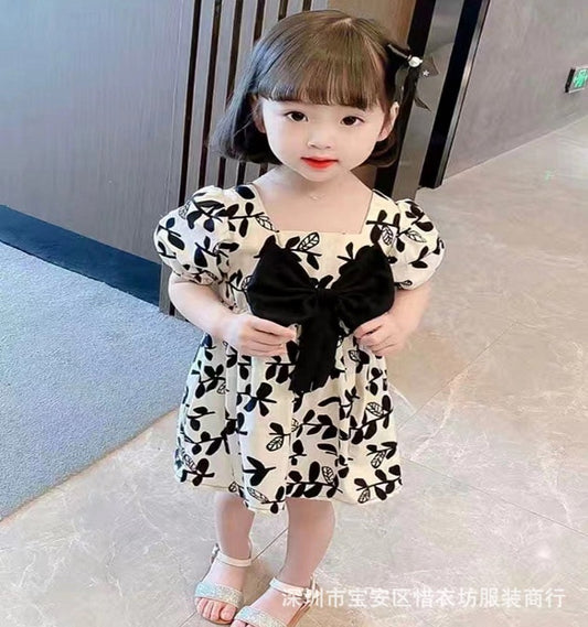 A25072302女童公主洋裝夏季小童薄洋氣女寶寶夏裝裙子