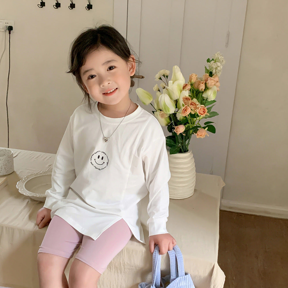 J23060815薄款女童短褲夏季莫代爾打底褲寶寶冰絲安全褲兒童芭比褲五分中褲