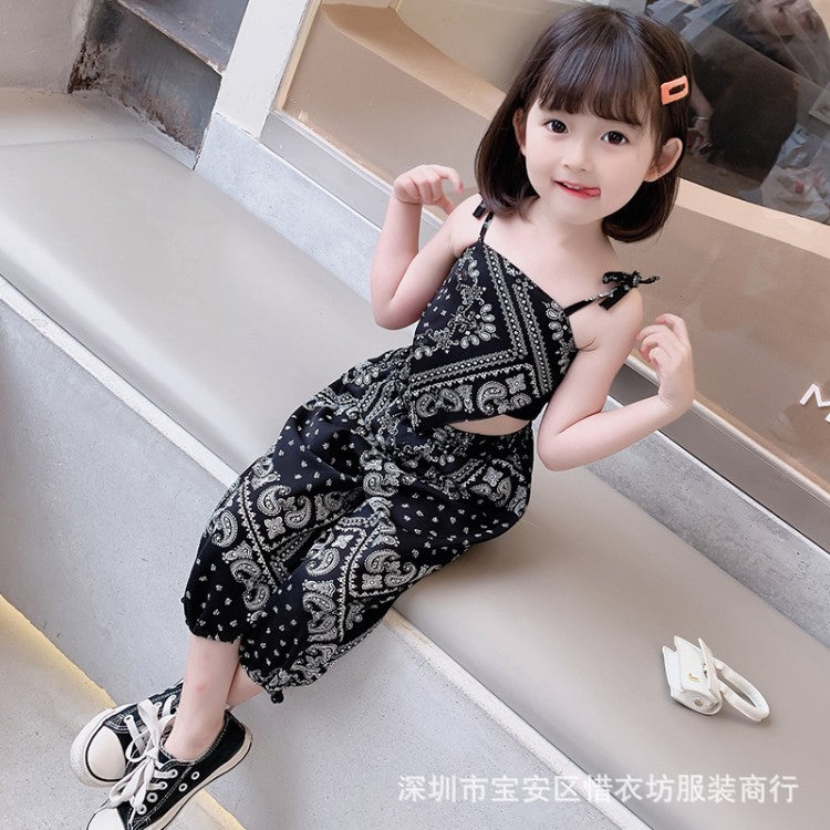 A23030901吊帶防蚊褲兩件套-夏季薄款