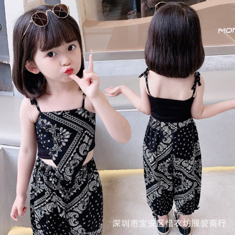 A23030901吊帶防蚊褲兩件套-夏季薄款