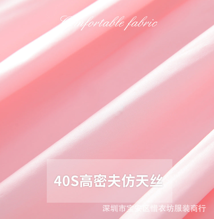 A23030902泡泡袖公主裙法式方領-純綿