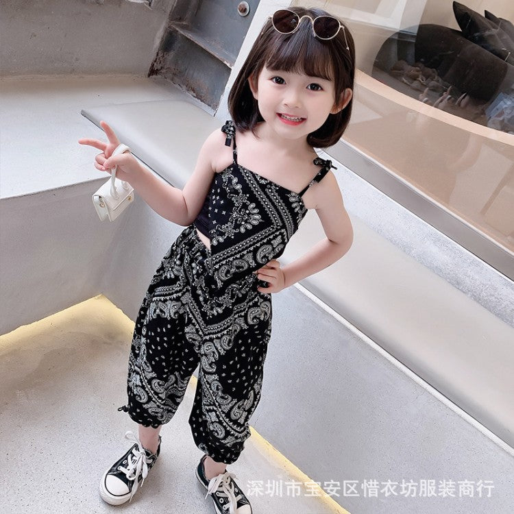 A23030901吊帶防蚊褲兩件套-夏季薄款