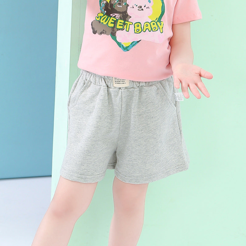 D23041801夏季新款女童短褲兒童運動褲子